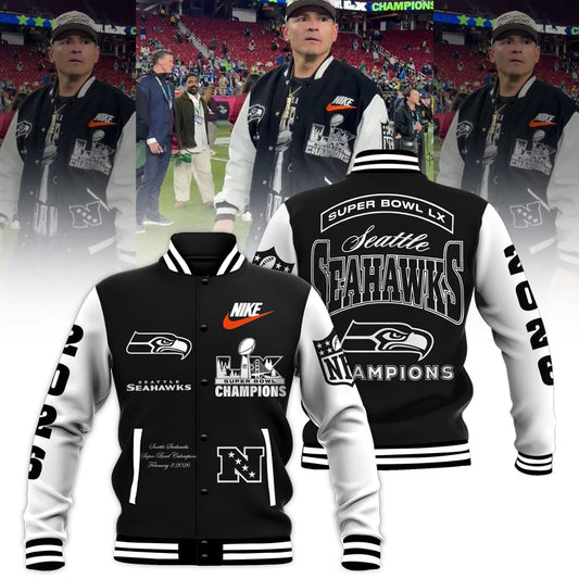 Seattle Seahawks Super Bowl LX Champions Bomber Jacket