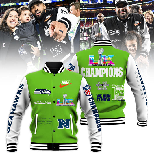 Seattle Seahawks Super Bowl LX Champions Bomber Jacket