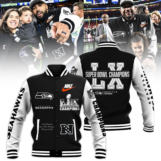 Seattle Seahawks Super Bowl LX Champions Bomber Jacket