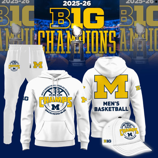 Michigan Men’s Basketball 2026 Big Ten Regular Season Title Hoodie