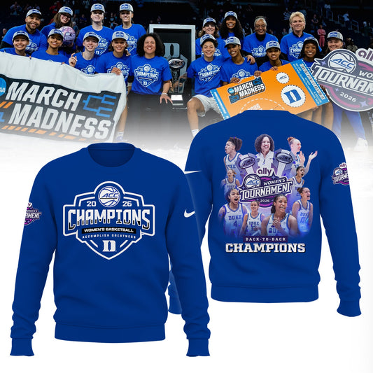 Duke Blue Devils 2026 ACC Women’s Basketball Tournament Champions Limited Edition Shirt