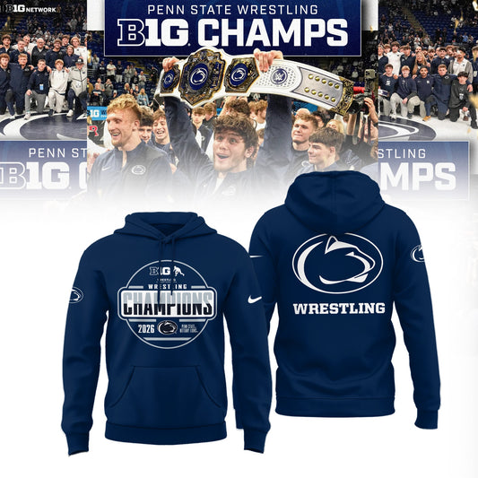 Penn State Nittany Lions 2026 Big Ten Men’s Wrestling Tournament Champions Limited Edition Shirt