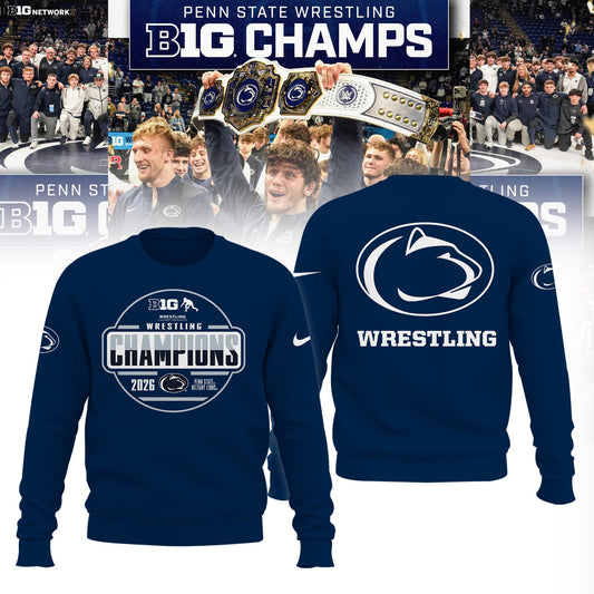 Penn State Nittany Lions 2026 Big Ten Men’s Wrestling Tournament Champions Limited Edition Shirt