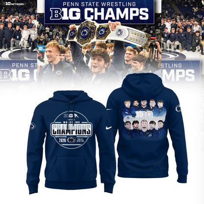 Penn State Nittany Lions 2026 Big Ten Men’s Wrestling Tournament Champions Limited Edition Shirt