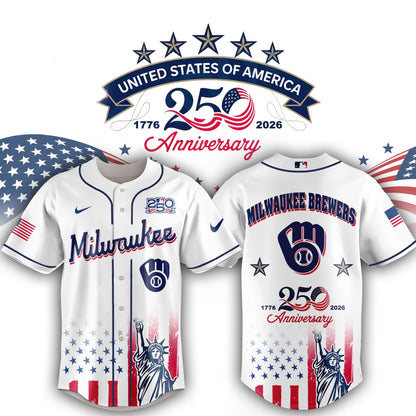 Full Team Baseball 250th Anniversary United States Semiquincentennial Special Jersey