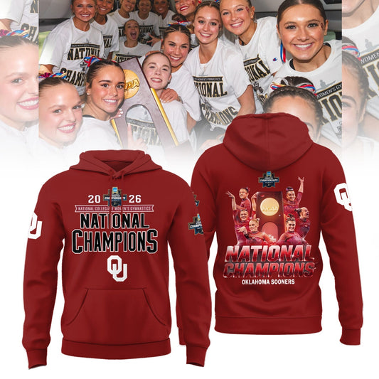 Oklahoma Women's Gymnastics 2026 NCAA National Champions Hoodie