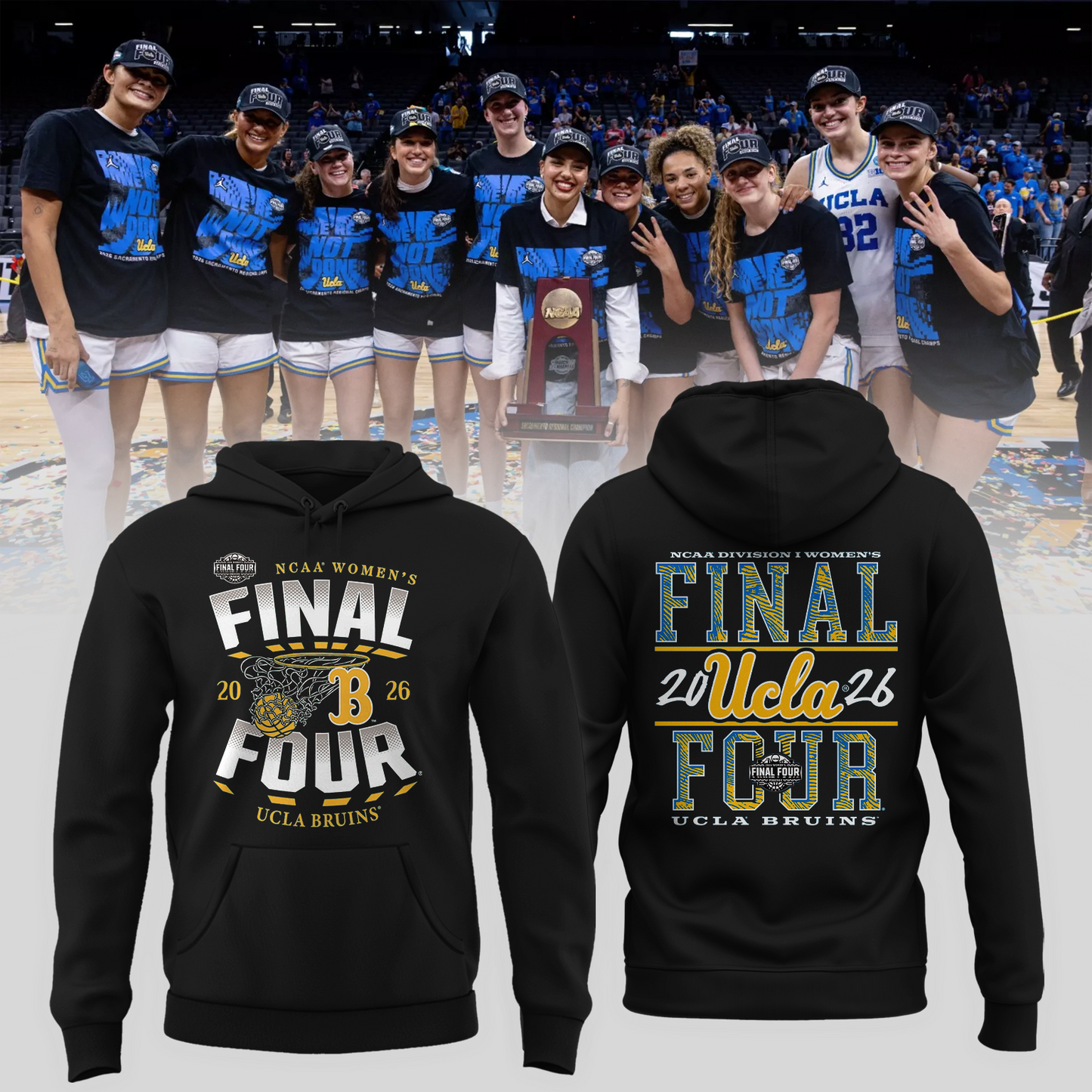 UCLA 2026 Women’s Basketball Five Four Hoodie Limited Edition