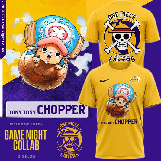 LA Lakers vs OnePiece CHOPPER TShirt