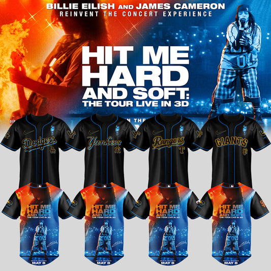 .Baseball x  Billie Eilish HIT ME HARD AND SOFT: THE TOUR Jersey 2
