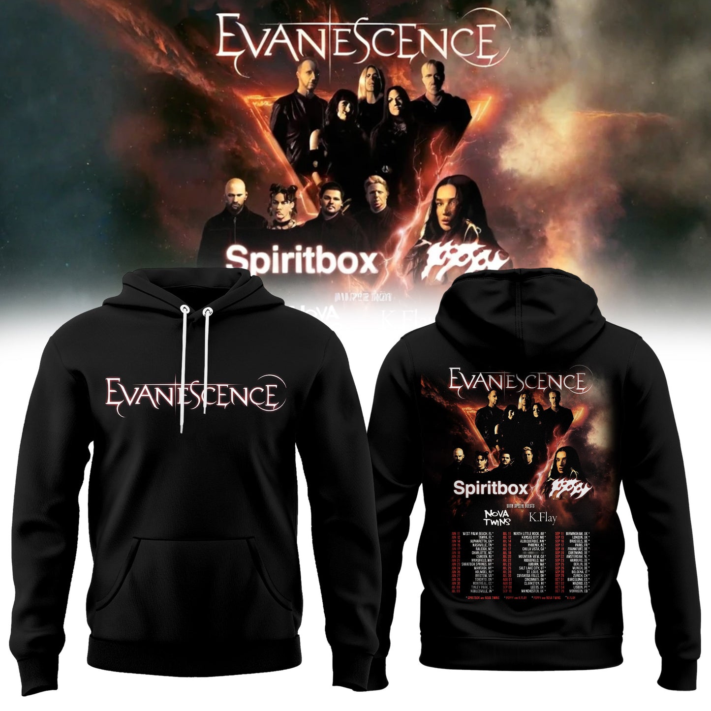 .EVANESCENCE US & UK 2026 WORLD TOUR Collection