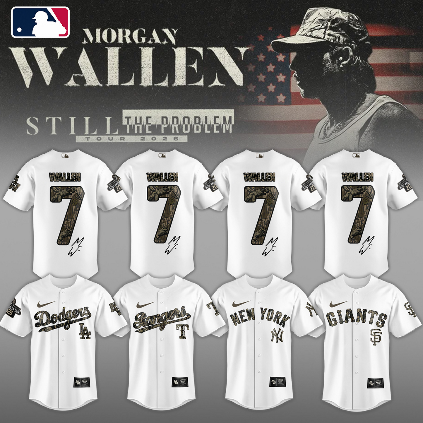 ALL TEAM x Morgan Wallen Still Problem Tour Jersey
