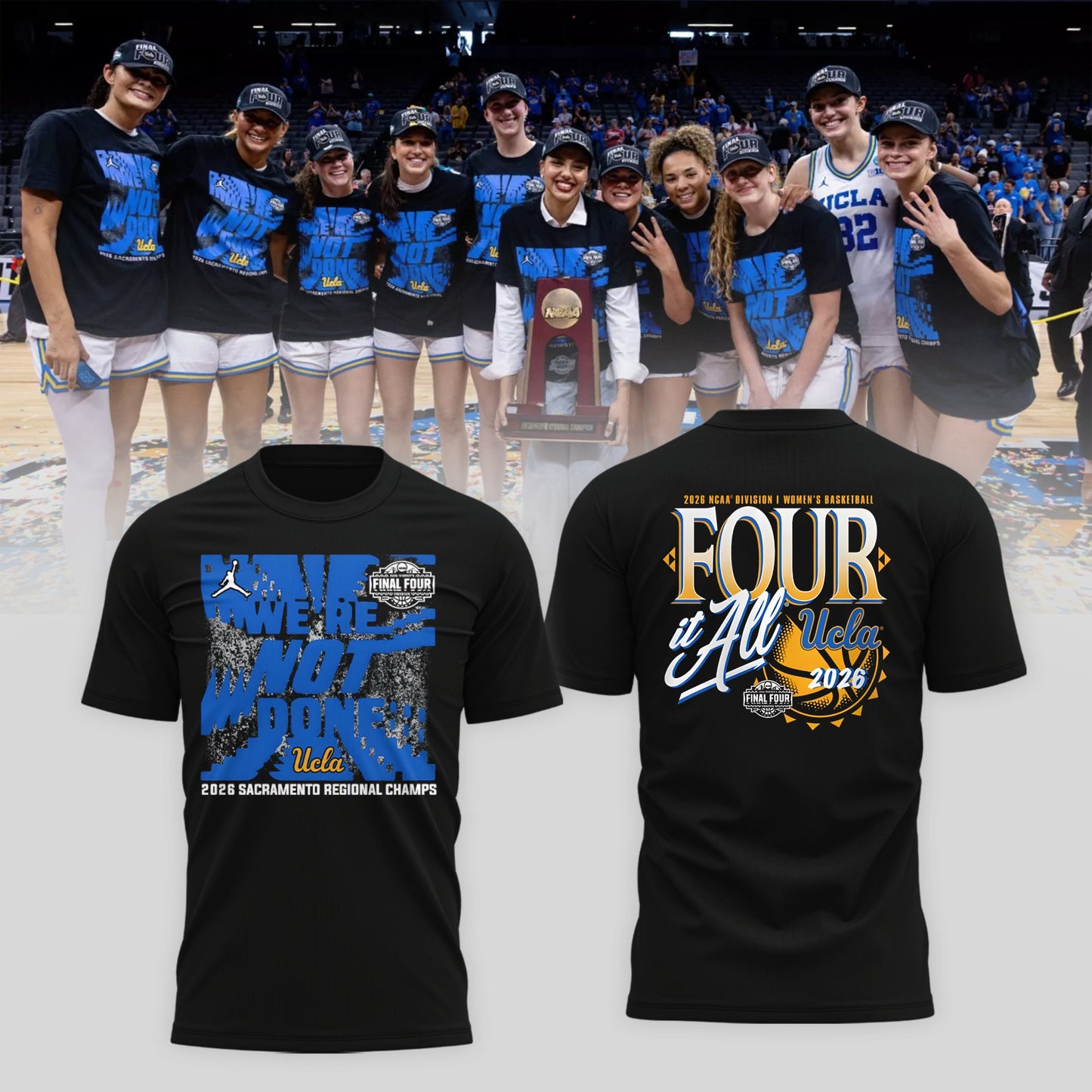 UCLA 2026 Women’s Basketball Five Four Tshirt Limited Edition