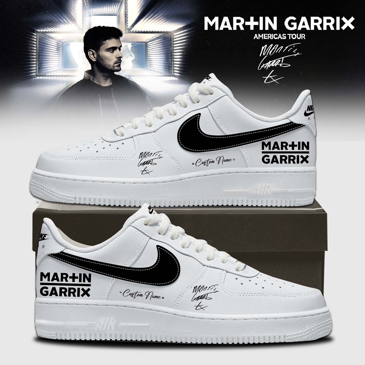 Martin Garrix AMERICAS TOUR signed Shoes 2
