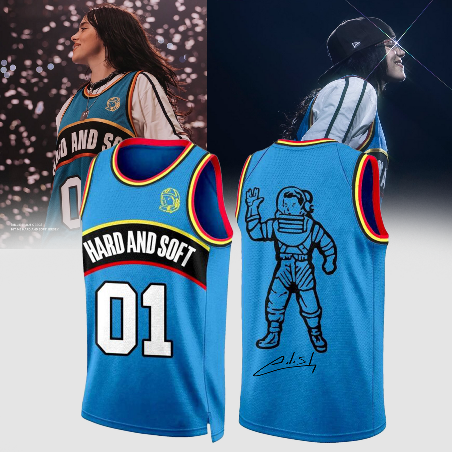 ,.Billie Eilish HIT ME HARD AND SOFT: THE TOUR Jersey