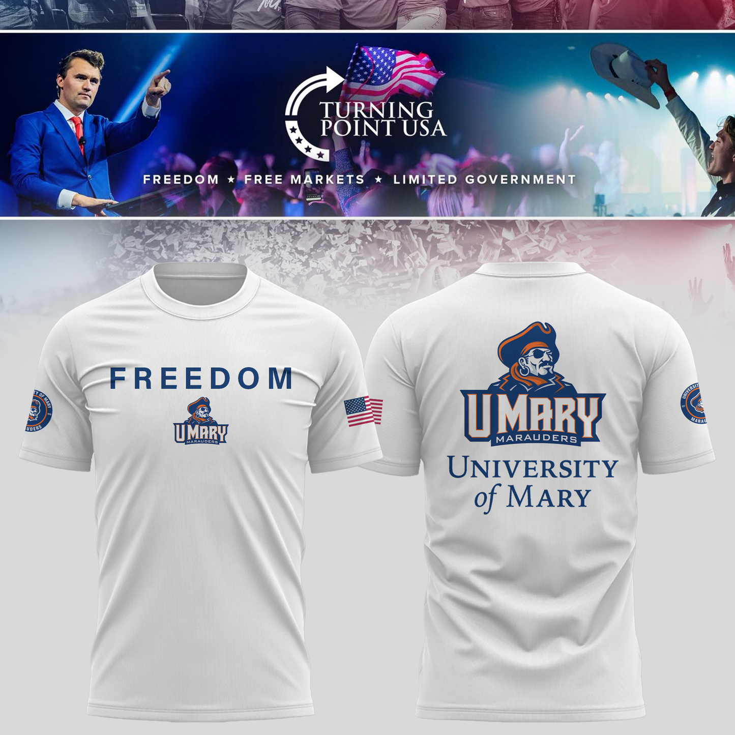 University of Mary Freedom Tshirt