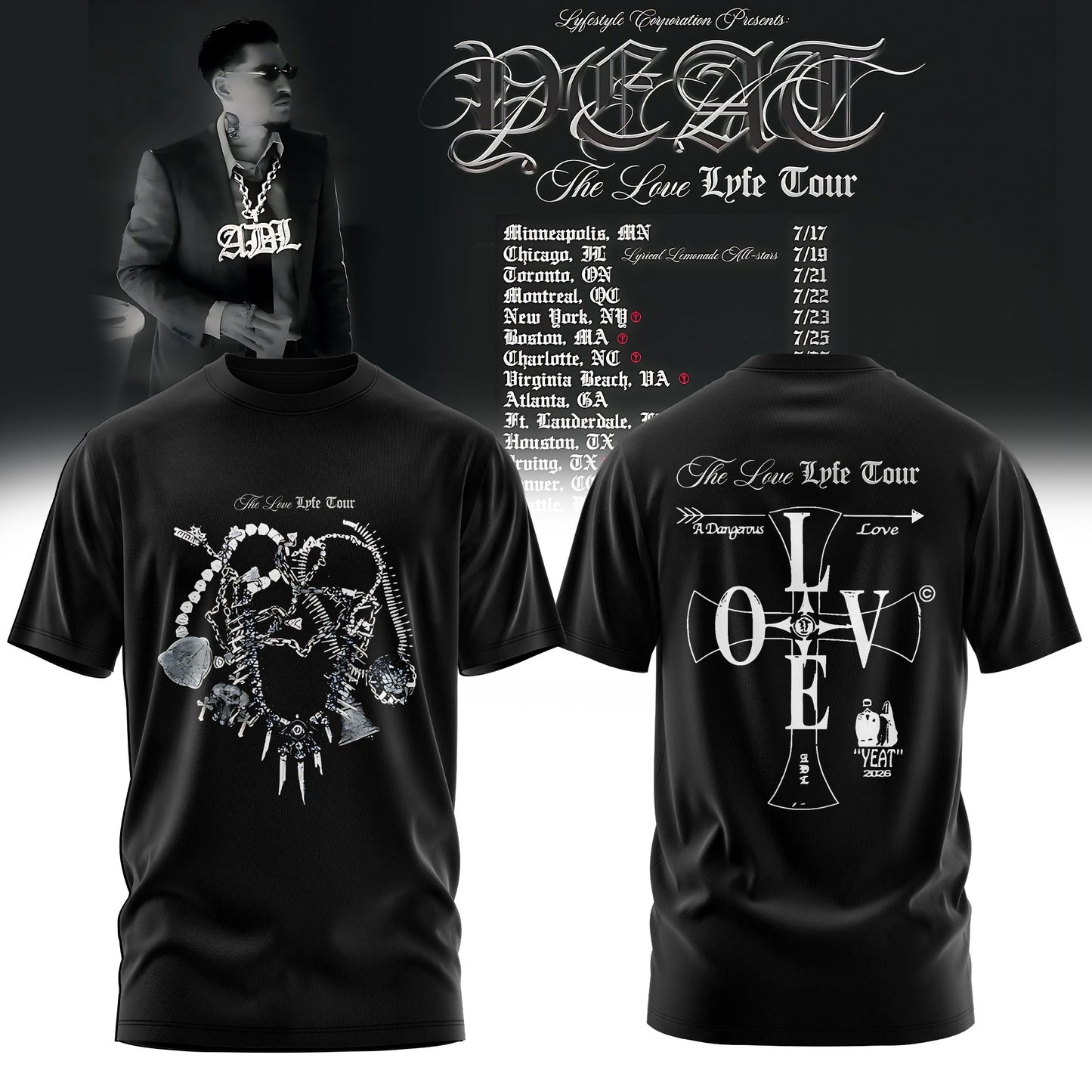 YEAT LOVE COLLECTION – 2026 TOUR MERCH