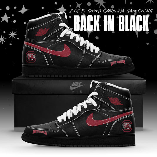 _ Back In Black South Carolina Gamecocks Special Edition Air Jordan1 Shoes