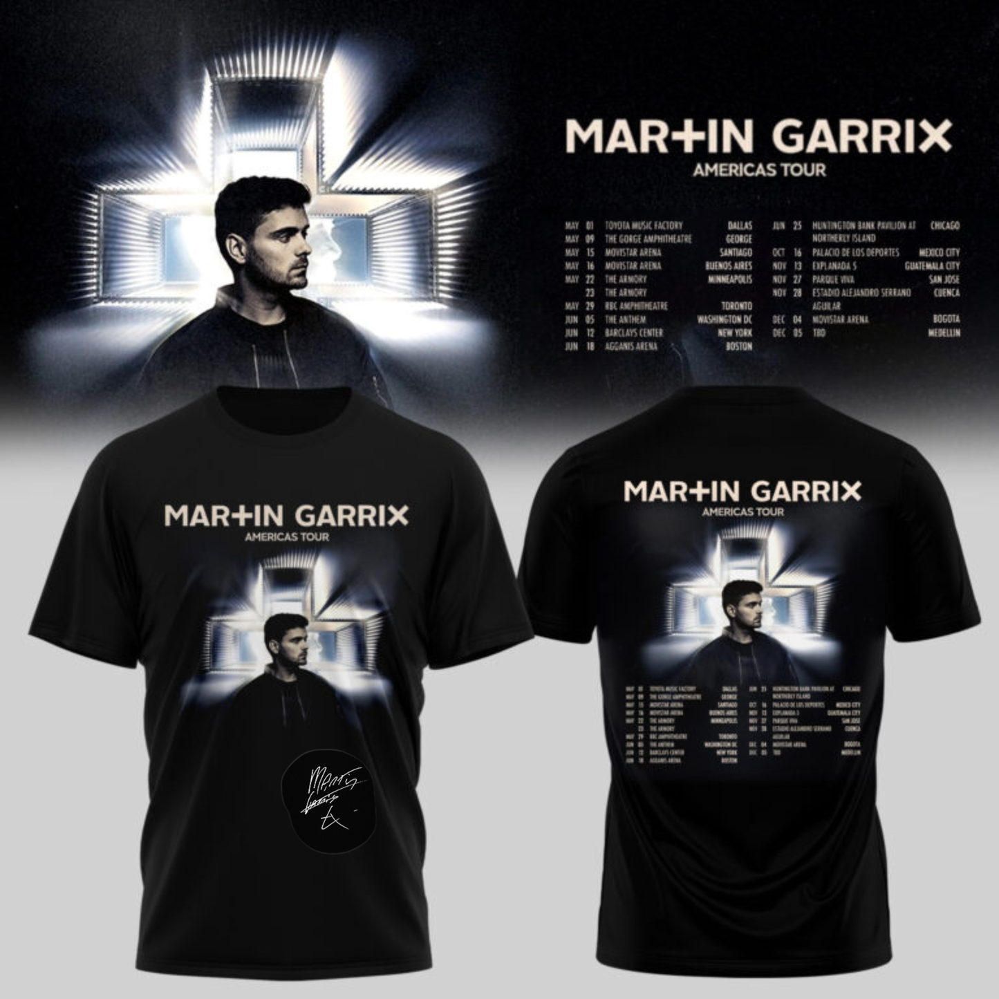Martin Garrix AMERICAS TOUR signed Tshirt