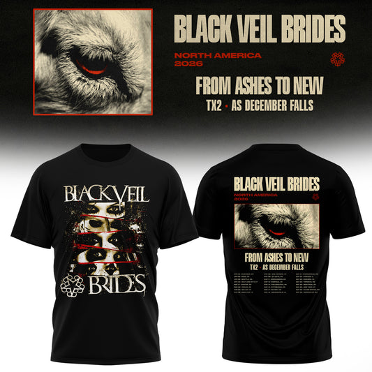 Black Veil Brides – From Ashes To New Tour (North America 2026) Limited Tshirt
