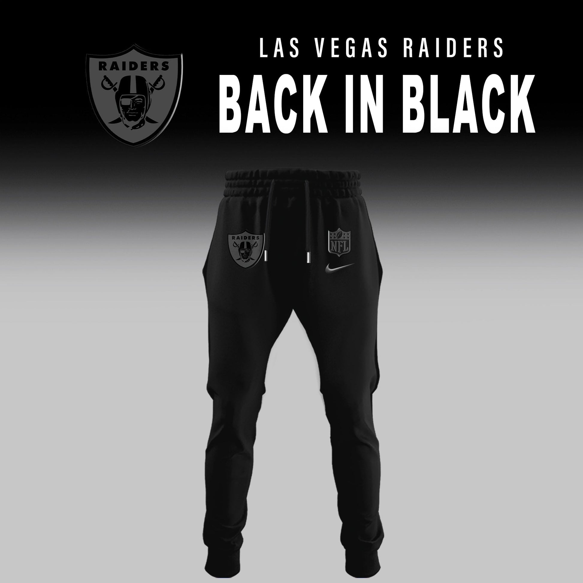 Las Vegas Raiders 2025 Back In Black Limited Edition Combo Hoodie