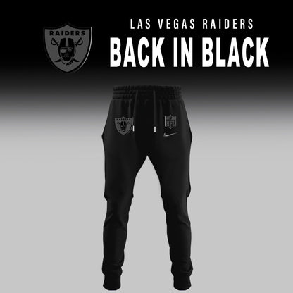 Las Vegas Raiders 2025 Back In Black Limited Edition Combo Hoodie