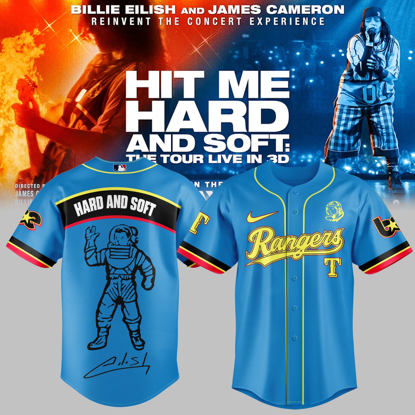 .Baseball x Billie Eilish HIT ME HARD AND SOFT: THE TOUR Jersey 4