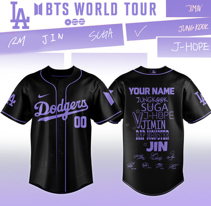 Baseball 🇺🇸 X  BTS ”COMEBACK & WORLD TOUR 2026” Limited Edition – Jersey 1 (Custom Name&Custom Number)