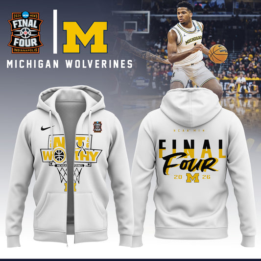 .MICH Men’s Basketball 2026 Five Four ZipHoodie Limited Edition