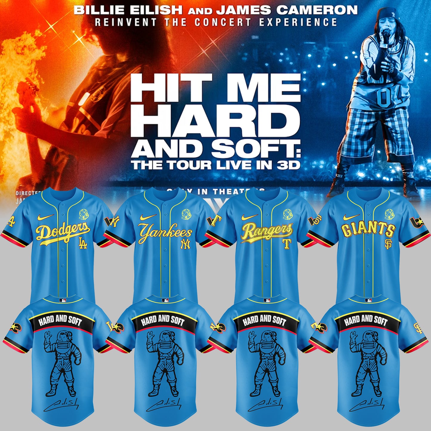 .Baseball x Billie Eilish HIT ME HARD AND SOFT: THE TOUR Jersey 4