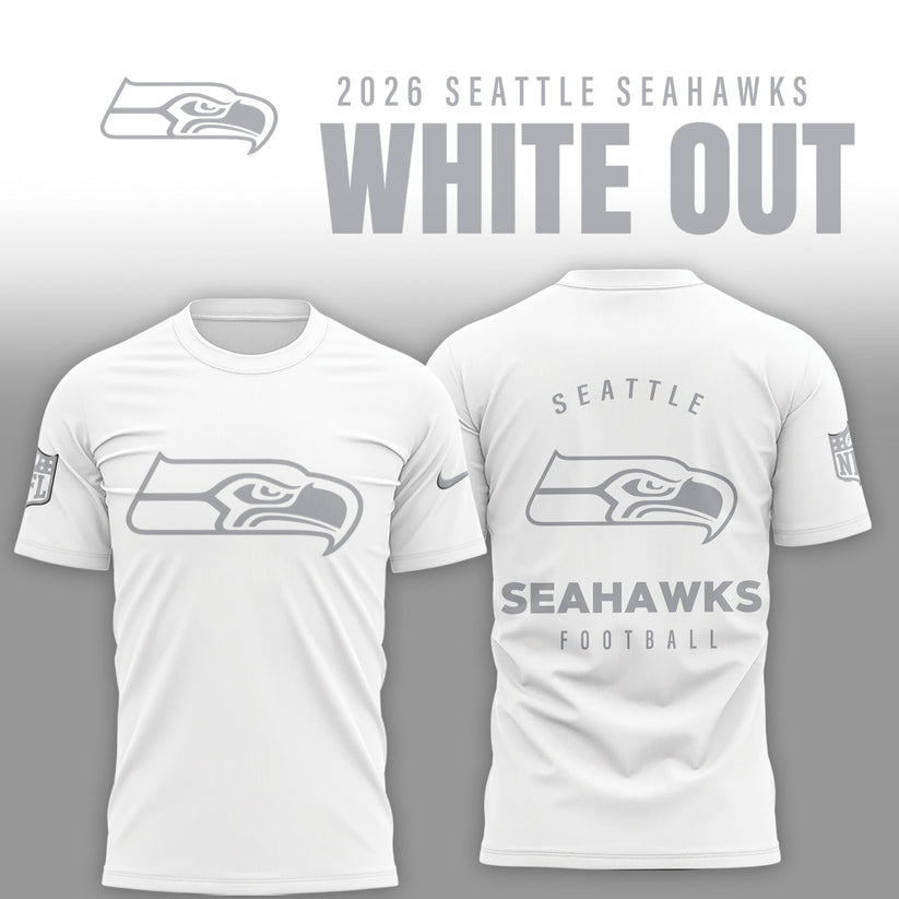 Seattle Seahawks 2025 Winter White Out Combo TShirt