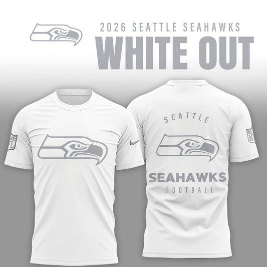 Seattle Seahawks 2025 Winter White Out Combo TShirt