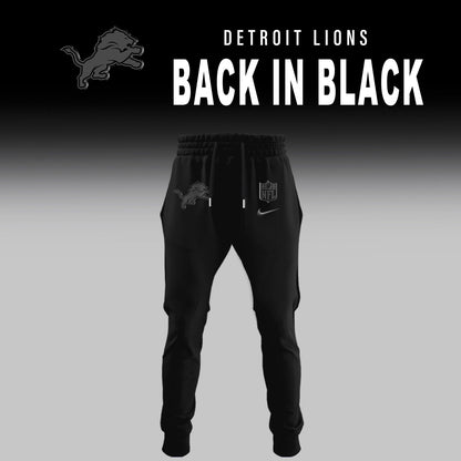 Detroit Lions 2025 Back In Black Limited Edition Combo TShirt