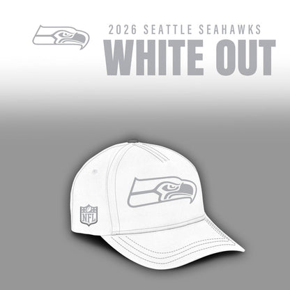 Seattle Seahawks 2025 Winter White Out Combo Hoodie
