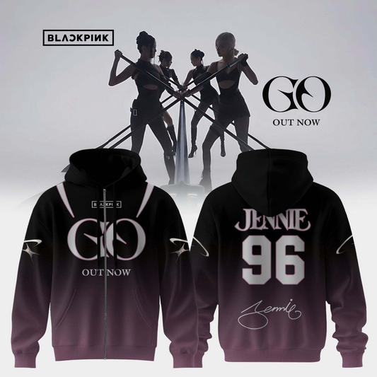 BLACKPINK ‘GO’ OUT NOW – Zip Hoodie ( Jennie )
