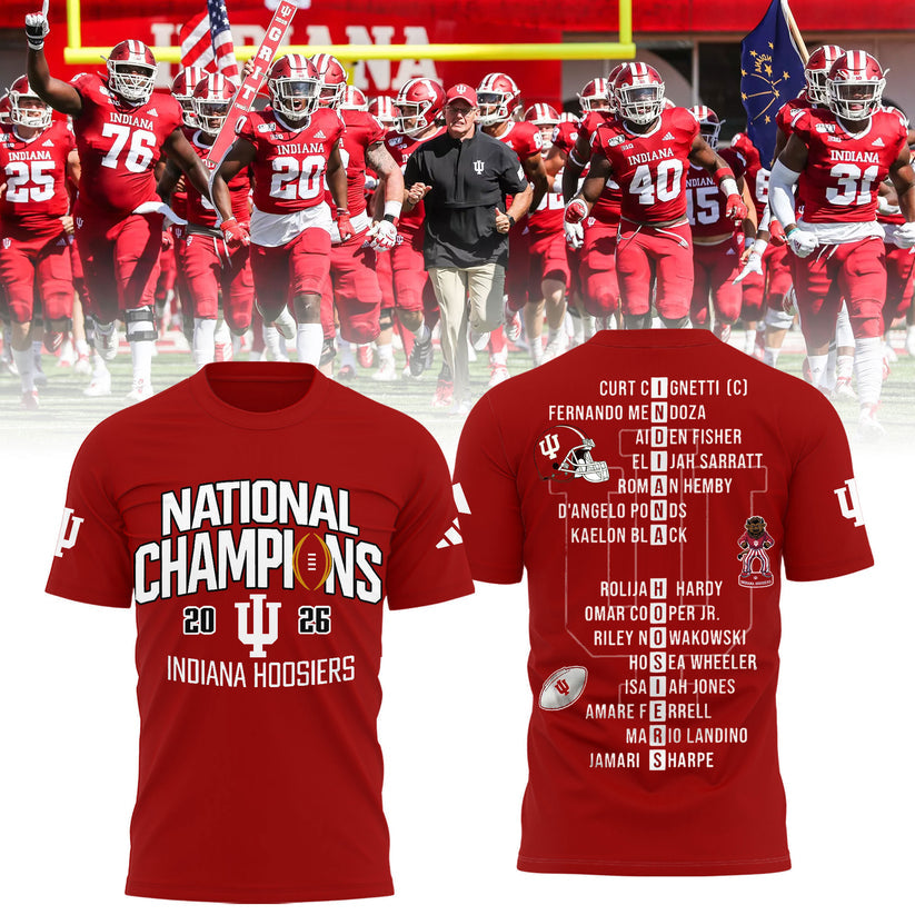 Indiana Hoosiers National Champions 2025/26 T-Shirt