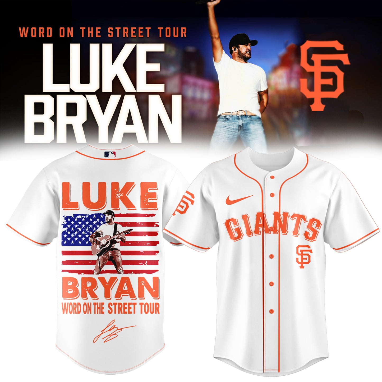 Baseball 🇺🇸 X  Luke Bryan – Word On The Street Tour