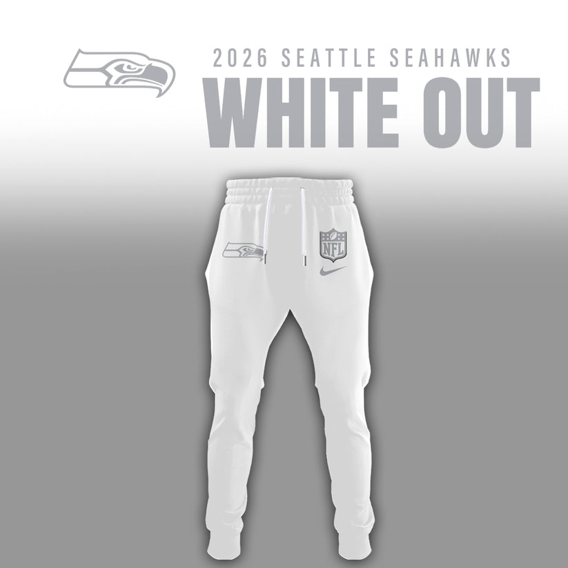 Seattle Seahawks 2025 Winter White Out Combo Hoodie