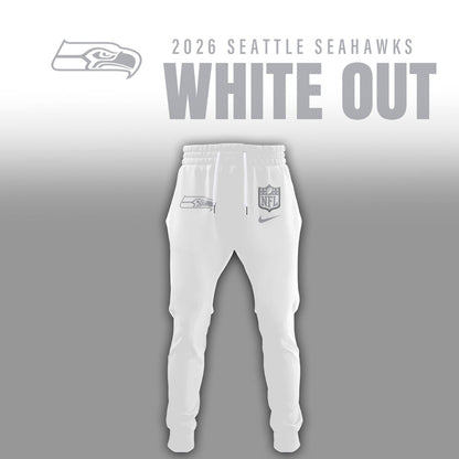 Seattle Seahawks 2025 Winter White Out Combo Hoodie
