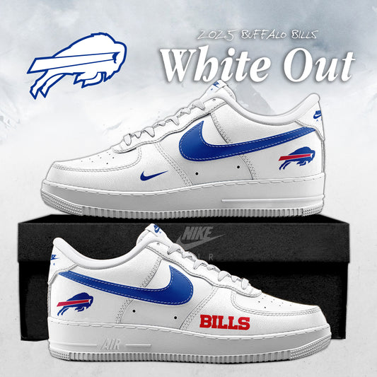 _Buffalo Bills White Out 2025 Special Edition AF1 Sneakers