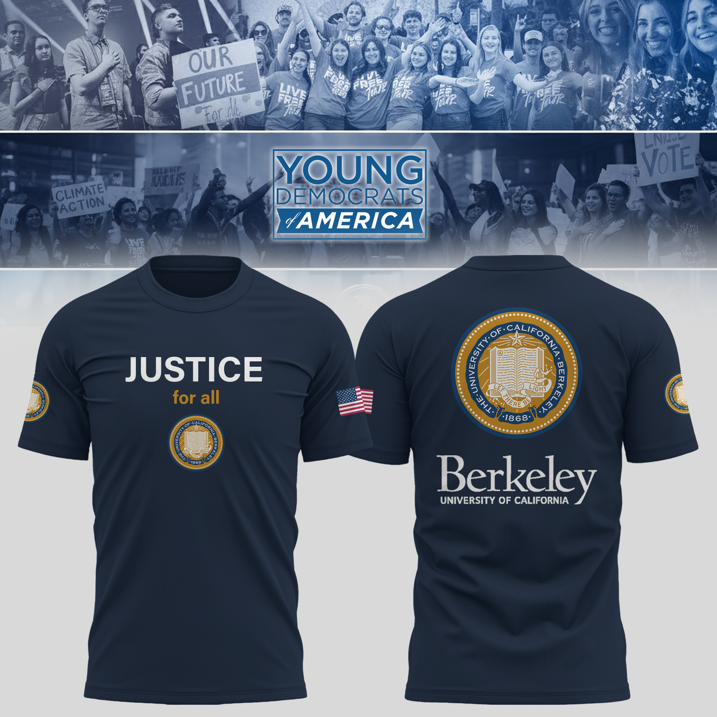 University of California Young Democrats of America TShirt