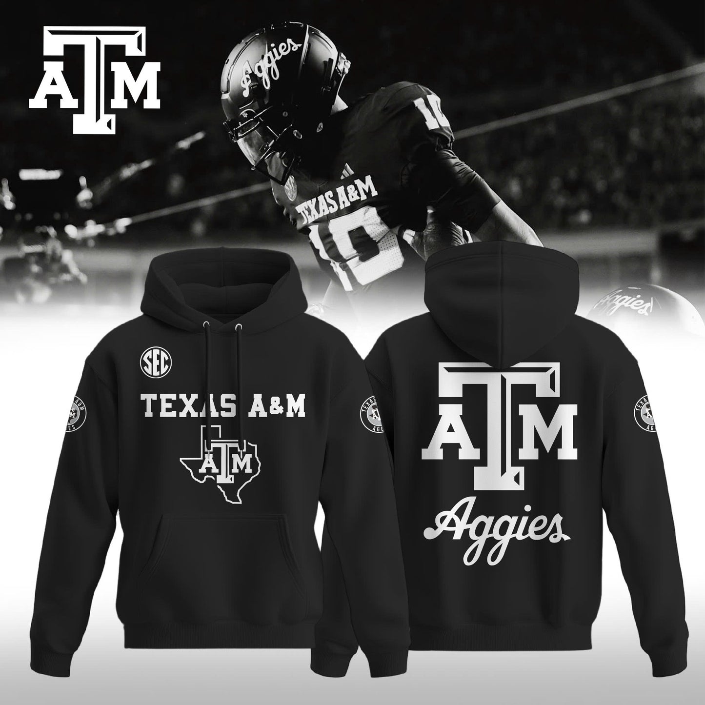 Texas A&M Aggies 2025 Blackout Special Editions Hoodie