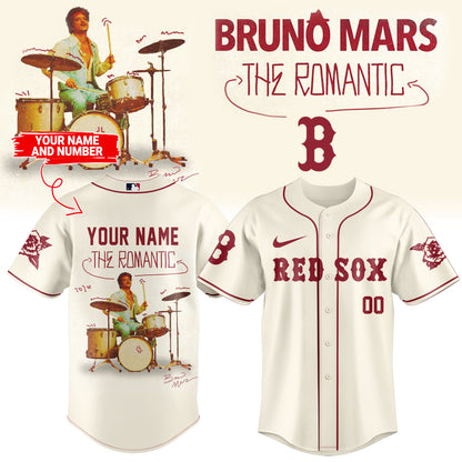 ,Baseball X Bruno Mars ”The Romantic Tour 2026” Limited Edition Signature – Jersey 2 (Custom Name&Number )