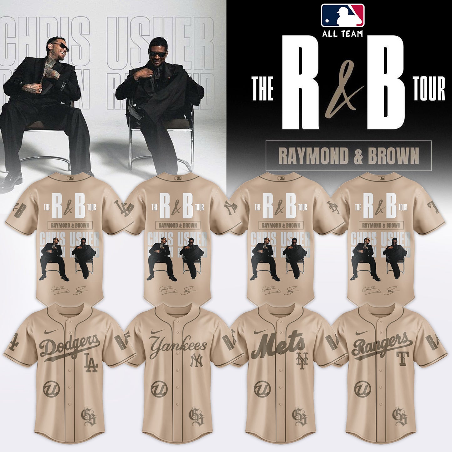.BASEBALL x Raymond & Brown the R&B Tour Jersey 3