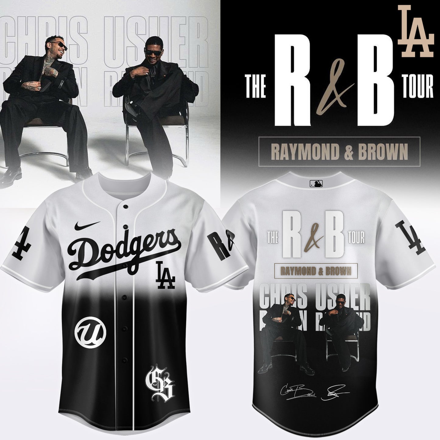 .BASEBALL x Raymond & Brown the R&B Tour Jersey 5