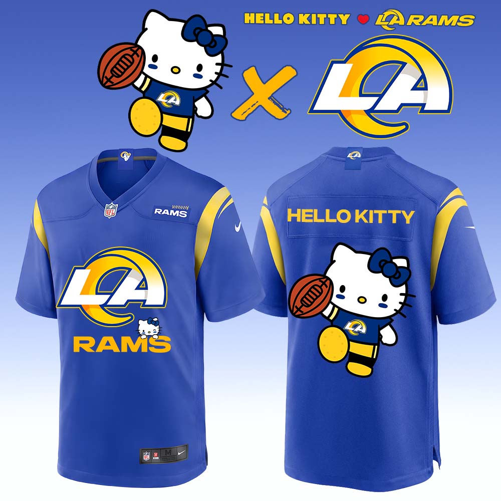 ..Los Angeles Rams x Hello Kitty Limited Jersey 1