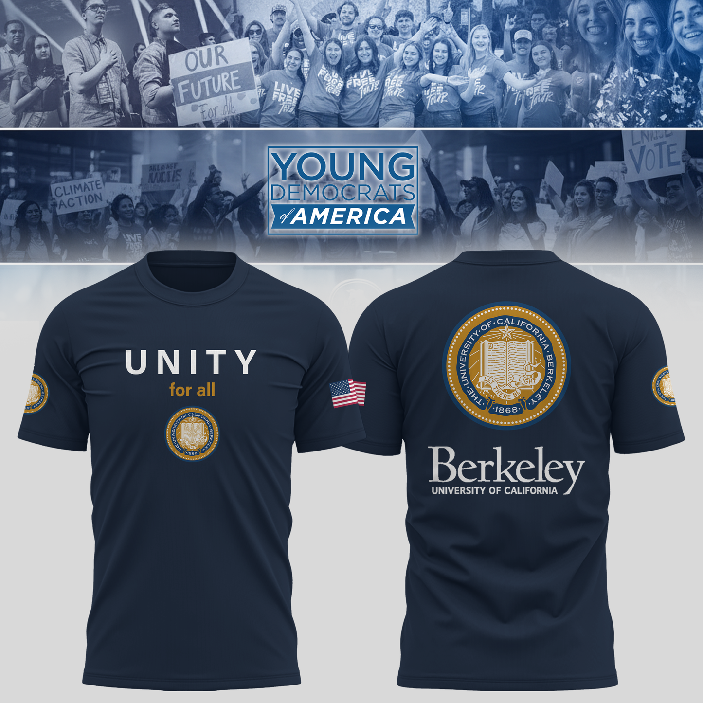 University of California Young Democrats of America TShirt