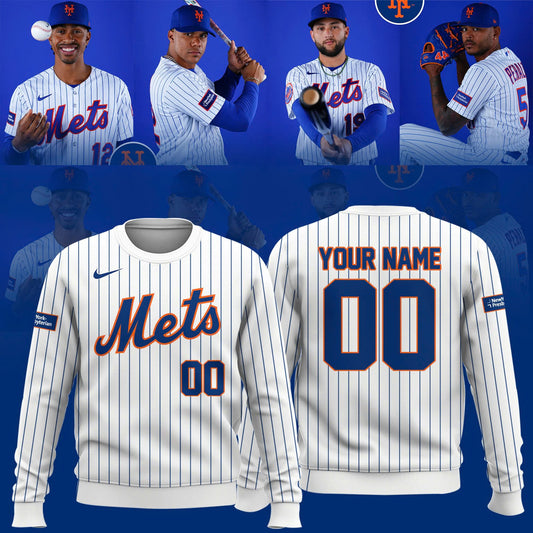 Mets Empire Pinstripe Sweater