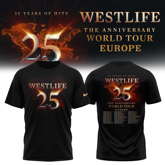 _ Westlife 25 – The Anniversary World Tour 2026 Edition Tee