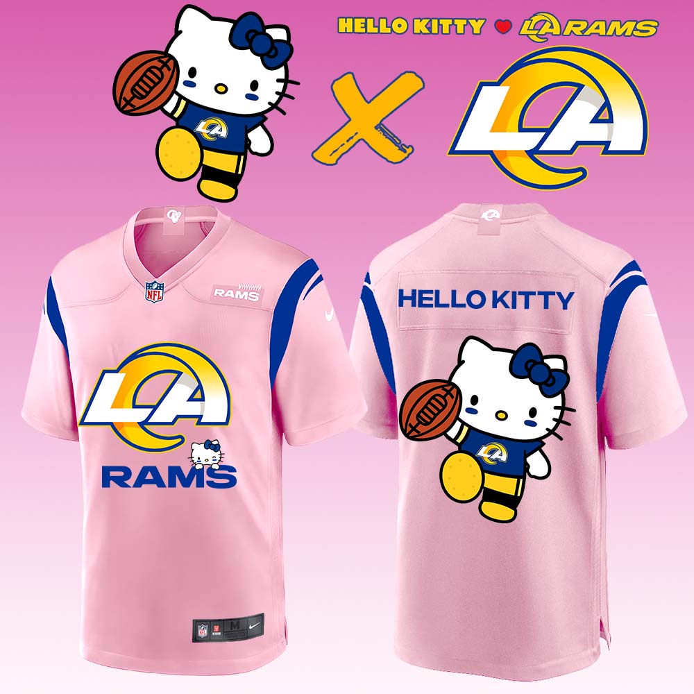 ..Los Angeles Rams x Hello Kitty Limited Jersey 1
