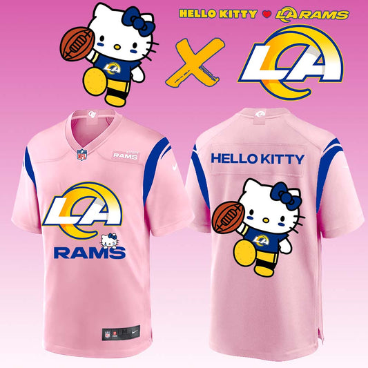 ..Los Angeles Rams x Hello Kitty Limited Jersey 1